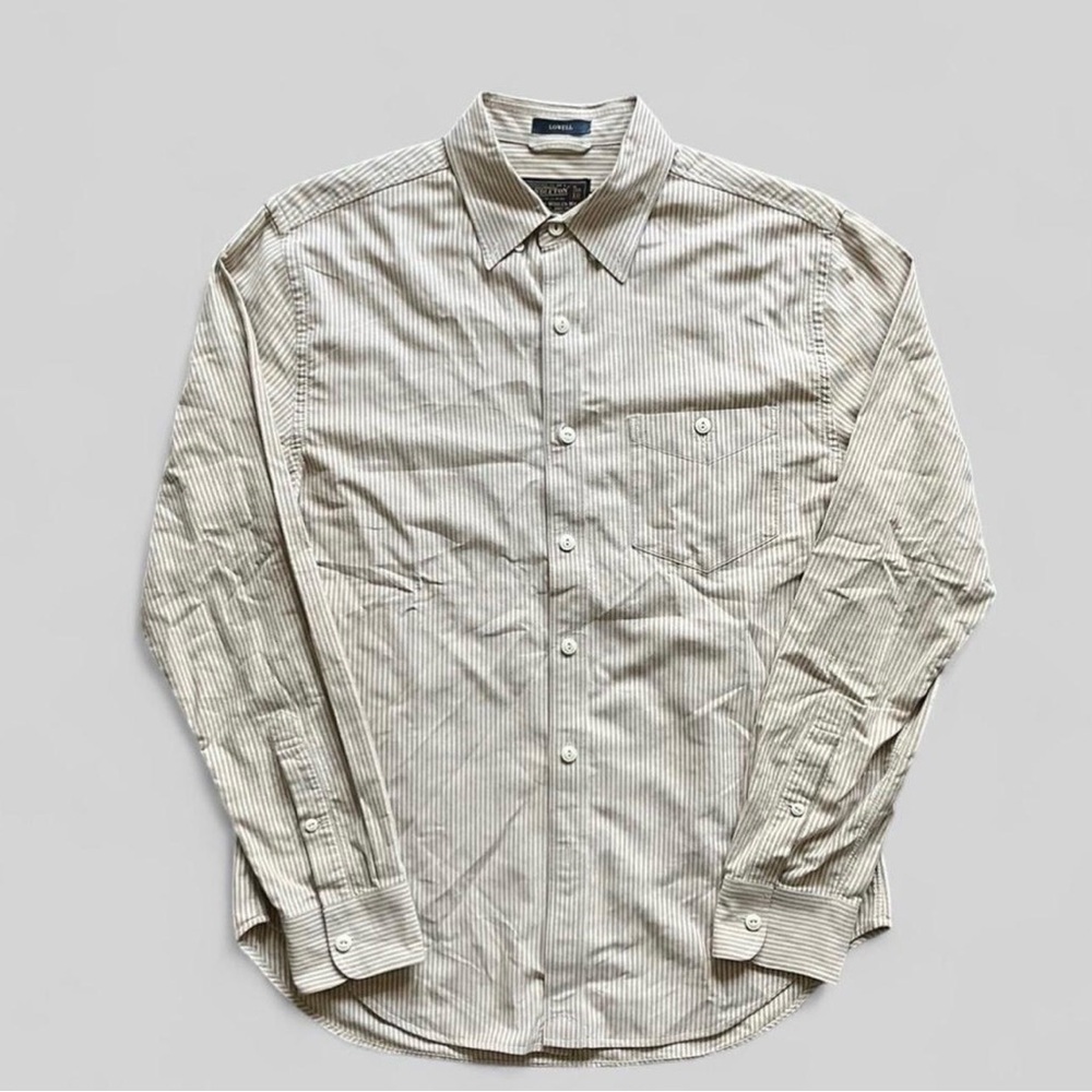 Pendleton Woolen Mills Lowell stripes button down shirt long sleeve